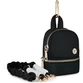 Mini Backpack Keychain Lanyard Pouch Small Change Coin Purse Cute Zipper Wallet With 3 RFID Card Slots For Women/Men Airpods Cosmetics