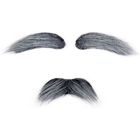 شوارب مزيفة وحواجب لاصقة من أجل شعر أزياء الأزياء لحية البالغين لمستلزمات الحفلات