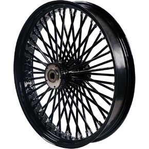 21X3.5'' 52 Stainless Steel Spokes Front Dual Wheels NON-ABS Bearing for 2008-later Touring 21 Inch Harley Wheels and Rims Updating-2135FD-25SM-BBB(NON-ABS)