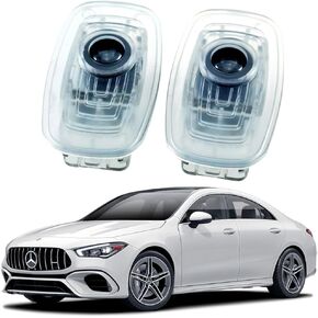 LED LED LED LED LOD LOD PUNDDLE LIGHTS FOR 2020-2025 Mercedes-Benz CLA CLS E-CLASS CUPE C238 ، 2-pack no fade 4k-hd corpicy amg lights lights