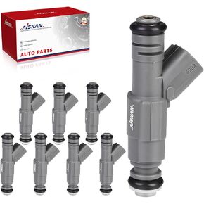 8PCS Fuel Injectors 4 Holes Compatible with Ford Crown Victoria 2002 2003 2004, for Lincoln Town Car, for Mercury Grand Marquis 2002 V8 4.6L Replace# 0280156048 1W7Z9F593AA FJ459