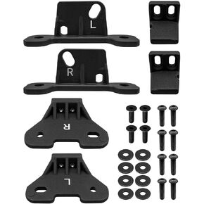 Hard Top Mounting Bracket Kits Fit for Jeep Wrangler JL JLU 2018-2024 Gladiator JT 2020-2024 Wrangler 4Xe 2021-2024, Black Steel Hardtop Install Brackets