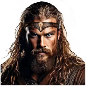 L'VOW Viking Leather Headband Adjustable Medieval Headpiece LARP Costume Renaissance Pirate Cosplay Accessories