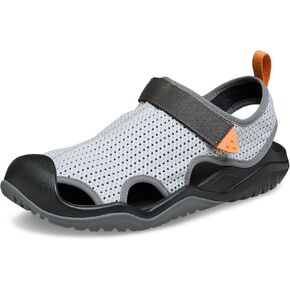 Crocs Men's Swiftwater Mesh Deck Sandals, Mirage, 9