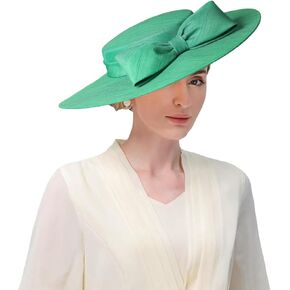 نساء قبعات كنيسة رسمية كنتاكي فستان ديربي مع القبعات مع القوس أنيقة واسعة الزفاف الحافة السحر in Kuwait