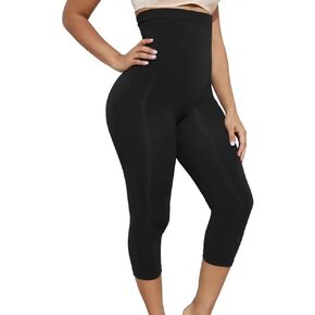 Capri Leggings for Women Tummy Control Shapewear Pants High Waisted Compression Leggings Thigh Slimmer Butt Lifting