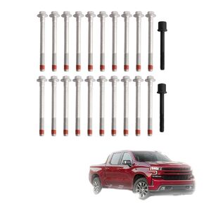 ES 73121 Engine Cylinder Head Bolt Set,for GMC Sierra 1500 2500 3500 Savana 2500 3500 Yukon,for Chevrolet Silverado 1500 Corvette Tahoe Suburban Camaro Express 2500 3500,for Cadillac Escalade 14-21