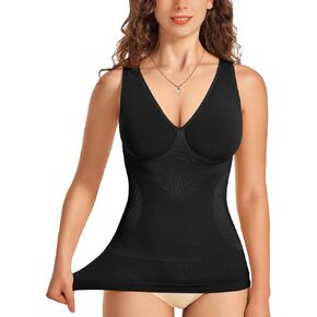 Gotoly Shapewear for Women Compression Tank Tops Tummy Control Body Shaper Seamless تمرين V-Neck Camisole Cami Tops