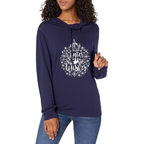 Disney Winter Princess Women's Cowl Neck Long Sleeve Knit Top