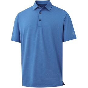 M MAELREG Mens Golf Shirts Moisture Wicking Dry Fit Business Casual Stretch Jacquard Short Sleeve Golf Polo Shirts for Men
