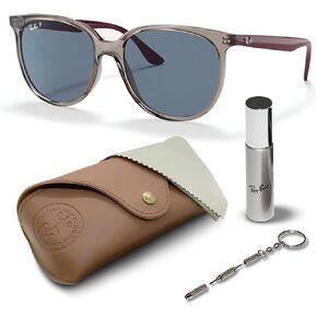 Ray-Ban RB4378 Square Shape Sunglasses With Eyewear Kit Bundle - High Bridge Fit - Square Sunglasses