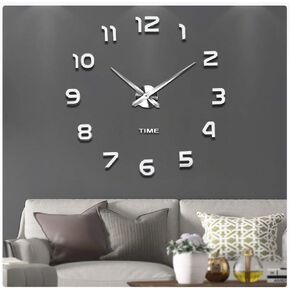 VANGOLD Large Wall Clocks for Living Room Decor, Decorative Wall Clocks Battery Operated (Black Wall Decor)