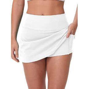 MCEDAR Tennis Skirt for Women High Waisted Golf Skorts Inner Shorts Athletic Skirts with Pockets