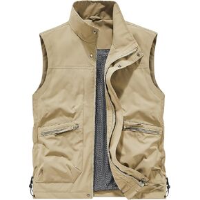 Hixiaohe Fest Vest Golf Outwear Outwear Royproof Lightweight Softshell Viths Photo Travel Travel Work Scedts مع جيوب