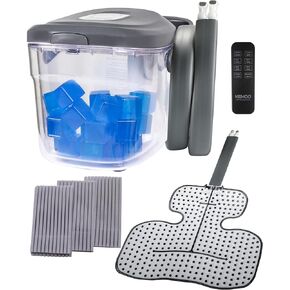 Cold Therapy System, Post-Surgery Pain Reliever, Programable, Transparent Double-Walled Insulation Bucket, Ice Therapy Machine After Surgery, Including Remote and Shoulder Pad