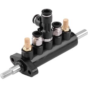 KIMISS Tire Air Control Valve Foot Pedal Valve for Tire Changer Machine, Aluminum Alloy 8mm OD Tubing Connectors Tyre Machine Pneumatic Switch Type D