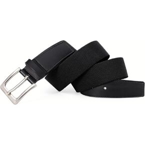 Elastic Braided Leather Belt Mens Stretch Belt Woven Golf Belt for Casual Pants Jeans