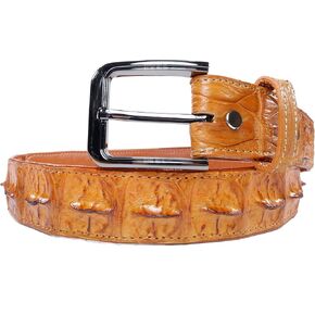 Genuine Crocodile Alligator Backbone Skin Leather Casual Men's Belt 46" Long