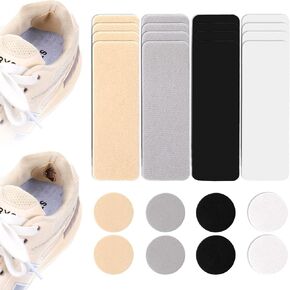 بقع أحذية Lusofie 24 PCS للثقوب مستطيلة جولة غراء الأحذية الوحي