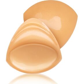Niidor Self-Adhesive Insert Bra Pads,Women's Triangle Invisible Croppable Push-up Breast Cup Lifter for Underwear and Bikini (Double Side Sticky - L)