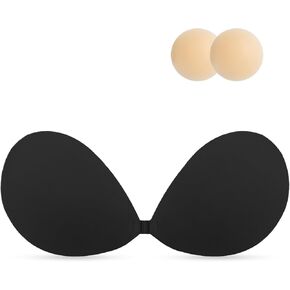 candyfouse Sticky Bra, Adhesive Strapless Bras for Women,Invisible Backless Bras with Nipple Covers