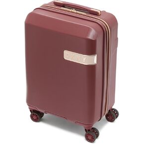 DKNY Solid Upright Hardside Luggage 21", Wine