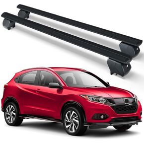 Heavy Duty 300 LBS Roof Rack Cross Bars Compatible with 2016 2017 2018 2019 2020 2021 2022 Honda HRV H-RV with Side Rails, Adjustable & Lockable Crossbars Cargo Carrier Rooftop Luggage Cars Suvs