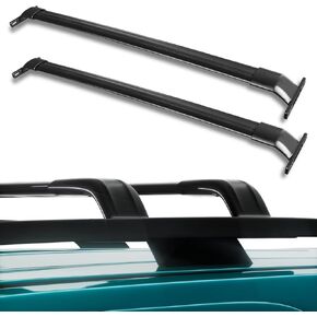 260lb Roof Rack Cross Bars for 2007-2025 Jeep Wrangler, 2020-2025 Jeep Gladiator, Matte Black Heavy Duty Aluminum Cargo Crossbar (ONLY FIT Hard Roof Top)