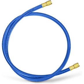 2025 تم ترقيته 3/8 "فراغ HVAC أو خرطوم الشحن ، وتجهيزات التوهج القياسية 3/8" ، بطول 6 أقدام ، خرطوم التبريد عالي التدفق ، إخلاء HVAC أسرع واستعادة ، 20 ميكرون فراغ ، أزرق