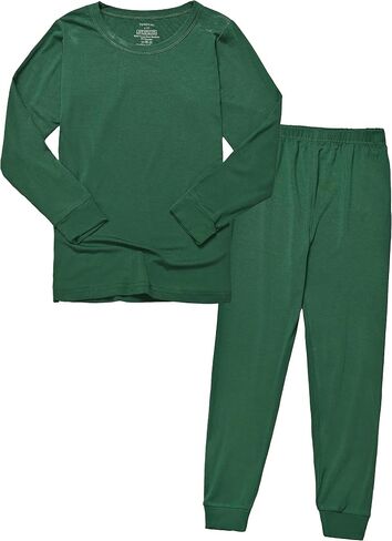 BABY 2T-10Y Toddler Kids Girls Boys Soft Comfy 2pcs Set Long Sleeve Shirts and Pants Sets in Saudi Arabia