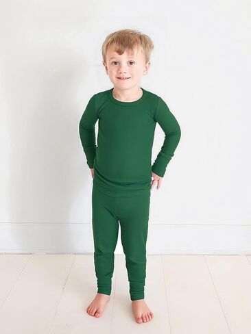 BABY 2T-10Y Toddler Kids Girls Boys Soft Comfy 2pcs Set Long Sleeve Shirts and Pants Sets in Saudi Arabia