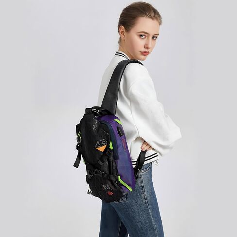 Neon Genesis Evangelion Shoulder Crossbody Chest Bag by Fx Creations in Saudi Arabia