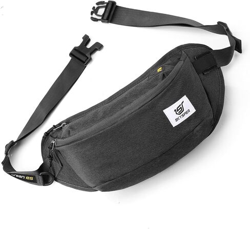 حقيبة حبال Skysper للرجال ، حقيبة Crossbody المضادة للسرقة RFID حقيبة ظهر للرجال Mens Fanny Pack للمشي لمسافات طويلة في صالة الألعاب الرياضية يوميًا الاستخدام يوميًا الاستخدام in Kuwait
