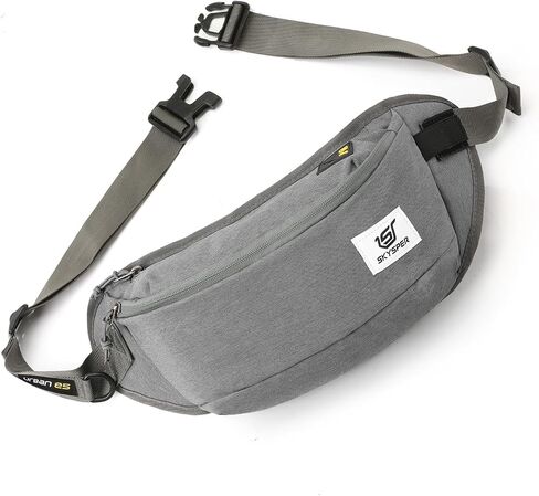 حقيبة حبال Skysper للرجال ، حقيبة Crossbody المضادة للسرقة RFID حقيبة ظهر للرجال Mens Fanny Pack للمشي لمسافات طويلة في صالة الألعاب الرياضية يوميًا الاستخدام يوميًا الاستخدام in Kuwait