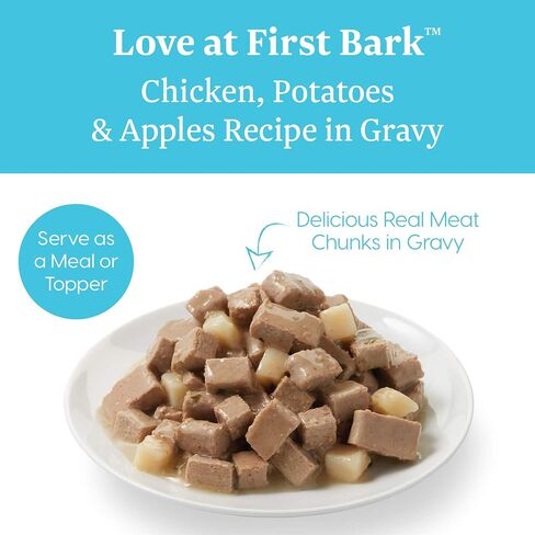 Solid Gold Wet Dog Food Variety Pack for Picky Eaters - Fit & Fabulous Chicken + Leaping Waters Chicken & Salmon Grain Free Canned Dog Food - Made with Real Protein for Sensitive Stomachs - 6 Pack in Kuwait