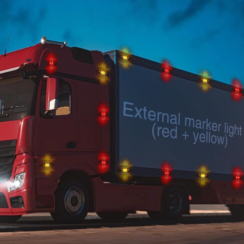 24 Pcs LED Marker Lights Truck Trailer Side Marker Lights 2.6 Inch Waterproof Signal Lights Diode Oval Trailers Commercial VehiclesCamper Accessories in Saudi Arabia