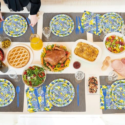 Avezano 192 جهاز كمبيوتر شخصى زينة حفلات الشاي لوحات حفلات الشاي والمناديل مجموعات الأزهار يتيح Partea أدوات المائدة لوازم حفلات الشاي لاستحمام الطفل الزفاف دش الزفاف ديكور عيد ميلاد يخدم 24 ضيفا in Kuwait