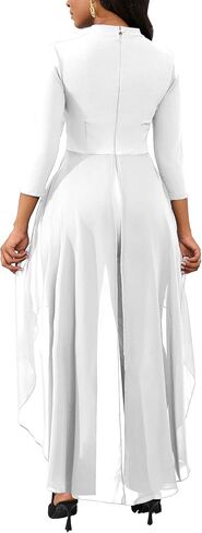 Jumpsuits for Women Dressy Hight Waist One Piece Casual Straight Long Pants Wide Leg Pants Elegant Jumpsuit Romper in Saudi Arabia
