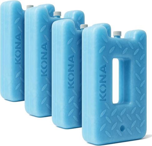 Kona Blue Ice 2 Pound Ice Packs for Coolers - Long Lasting Design - Refreezable Reusable Cooler Ice Pack (2) in Kuwait