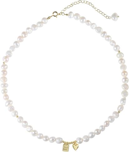 Dainty Choker Necklace for Women Baroque Pearl Necklace White Natural Freshwater Pearl Strand Necklace Sterling Silver for Women/Mother/Girlfriend Fashion Jewelry Gifts for Wedding Birthday in Kuwait