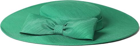 Women Church Hats Formal Kentucky Dress Derby Hats with Bowknot Elegant Wide Brim Wedding Fascinators in Kuwait
