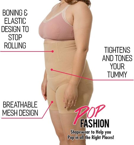 Shop Plus Size Shapewear for Women - Thigh Slimming Shorts Body Shaper in Saudi Arabia