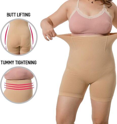 Shop Plus Size Shapewear for Women - Thigh Slimming Shorts Body Shaper in Saudi Arabia