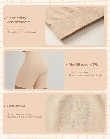 INNERSY Slip Shorts for Women Summer High Waisted Shorts Under Dresses 3-Pack in Saudi Arabia