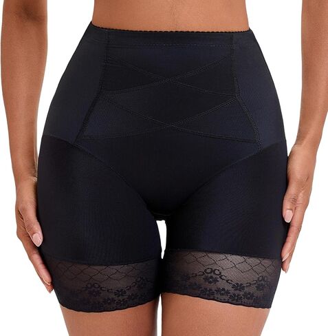 Women's Tummy Control High Waisted Panties Thigh Slimming Shorts Comfort Fit Body Shaper Shapewear Underwear in Saudi Arabia
