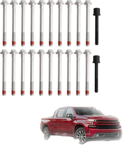 ES 73121 Engine Cylinder Head Bolt Set,for GMC Sierra 1500 2500 3500 Savana 2500 3500 Yukon,for Chevrolet Silverado 1500 Corvette Tahoe Suburban Camaro Express 2500 3500,for Cadillac Escalade 14-21 in Saudi Arabia