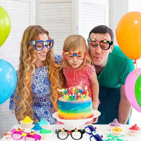 6 قطع من مكعبات البناء DIY ألعاب مكعبات البناء للأطفال لوازم حفلات أعياد الميلاد، ديكور ألعاب حفلات الكرنفال للأولاد والبنات in Kuwait