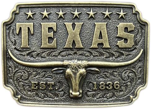 Texas Longhorn Bull Head Western Belt Buckle for Cowboy Casual Wear in Saudi Arabia