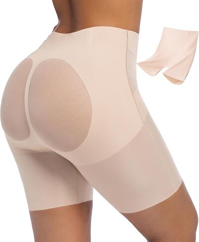 PRETTYWELL Womens Shapewear Shorts Mid-Waist Tummy Control Butt Lift Slip Shorts for Dresses,Seamless no Roll Thigh Slimmer in Saudi Arabia