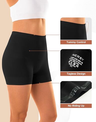 INNERSY Women's Shapewear Shorts Tummy Control Boyshorts Slip Shorts Shaping Underwear 3-Pack in Kuwait